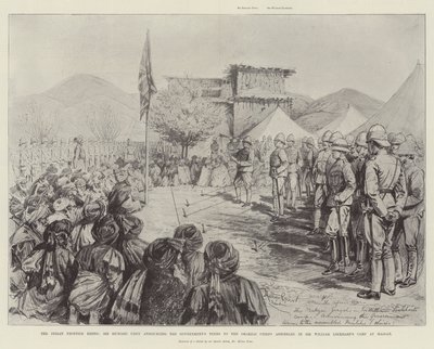 The Indian Frontier Rising, Sir Richard Udny announcing the Government